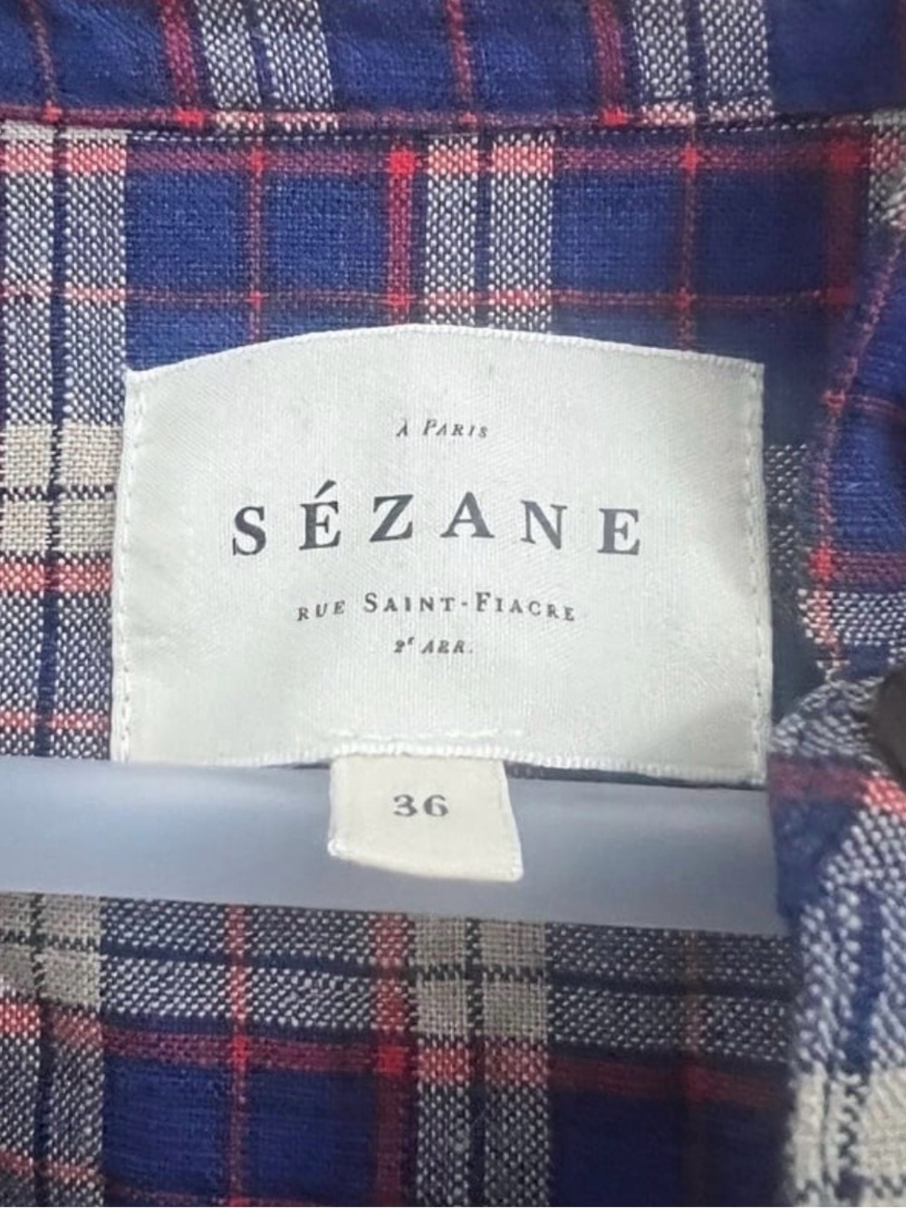 Sezane Chlo Linen Shirt Sz36/4 ***needs to be dry cleaned*** - Picture 12 of 12